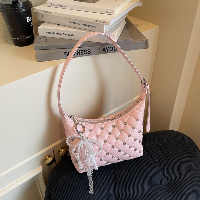 Nischen-Einschulter-Achseltasche, neue trendige Diamantketten-Handtasche, modische vielseitige Umhänge-Tragetasche