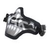Adjustable Adult Size Metal Mesh Mask Halloween Fans Protective Half Face