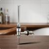 Robinet à bière mural Acier inoxydable Argent brillant Bec conique