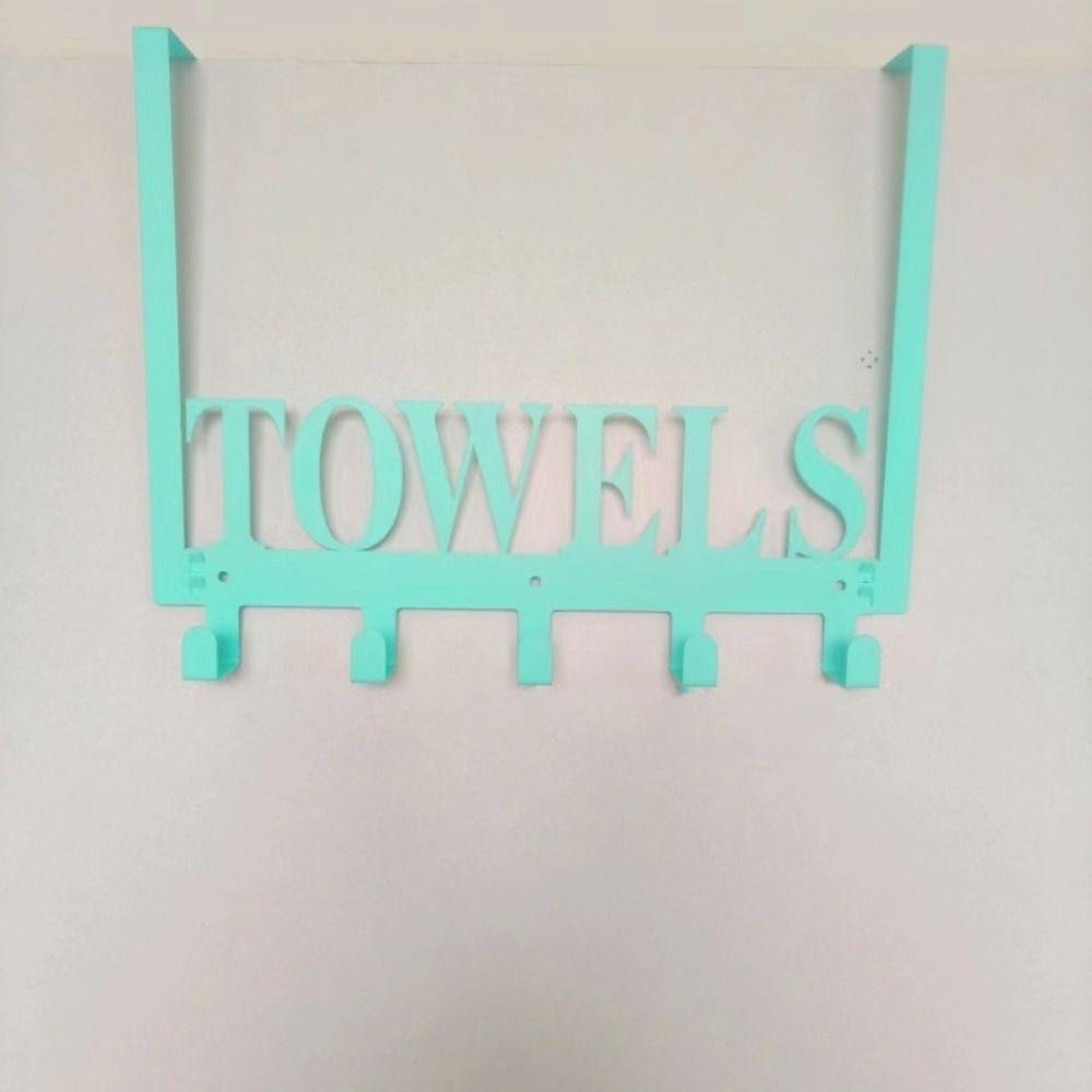 No-Punch Bathroom Coat Hooks Wall Mounted Door Hooks Bath Towel Storage Rack Toilet