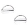 D Ring Lightweight Portable Silver Stainless Steel