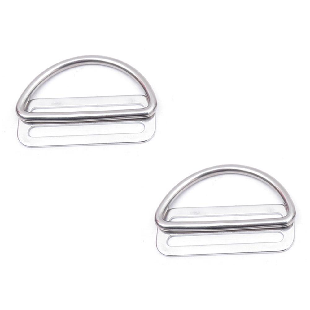 D Ring Lightweight Portable Silver Stainless Steel