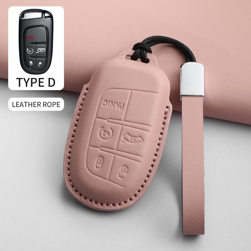 Car Key Case Cover Shell for Jeep Chrysler 300 200 Cherokee Wrangler Compass Renegade Fiat 500X Car Remote Key Shell Accessories