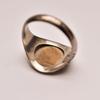 Golden Thunderbird Seal Tail Men's Retro Thai Silver Open Ring