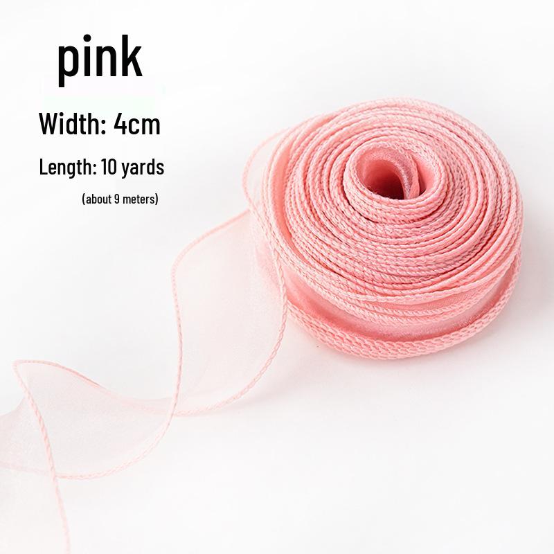 Elegant Fishtail Silk Ribbon for Cake and Bouquet Decoration
