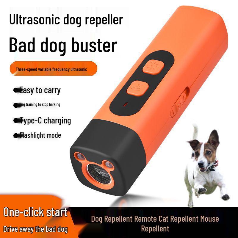 Ultrasonic Dog Repellent & Training Device - Anti-Barking, Portable Outdoor Self-Defense Tool