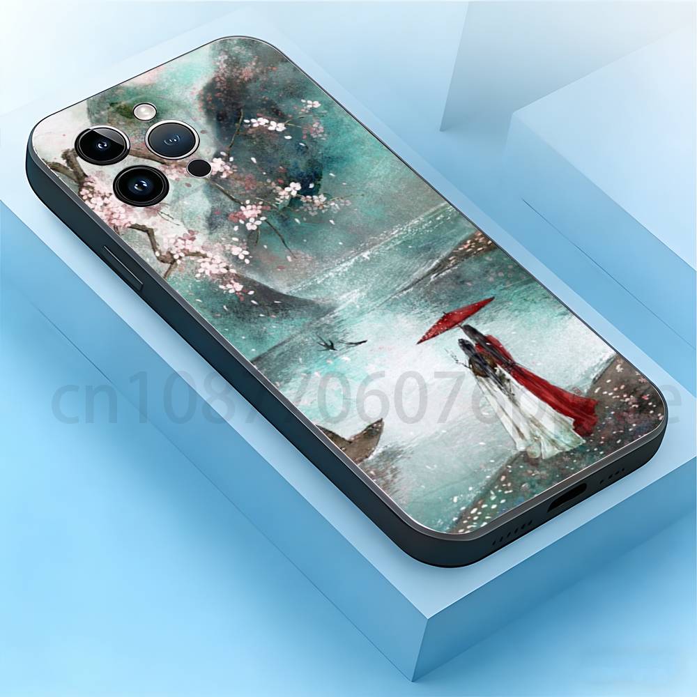 

H-Heaven OfficialS Blessing Phone Case For iPhone 17,16,15,14,13,12,11,Pro,Max,Plus,Mini, Anti Fall Black Matte Soft Bumper iPhone14