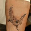 Adesivo de Tatuagem Personalizado de Nicho Anjo Caído à Prova d'Água para Homens e Mulheres Adesivo de Tatuagem Duradouro