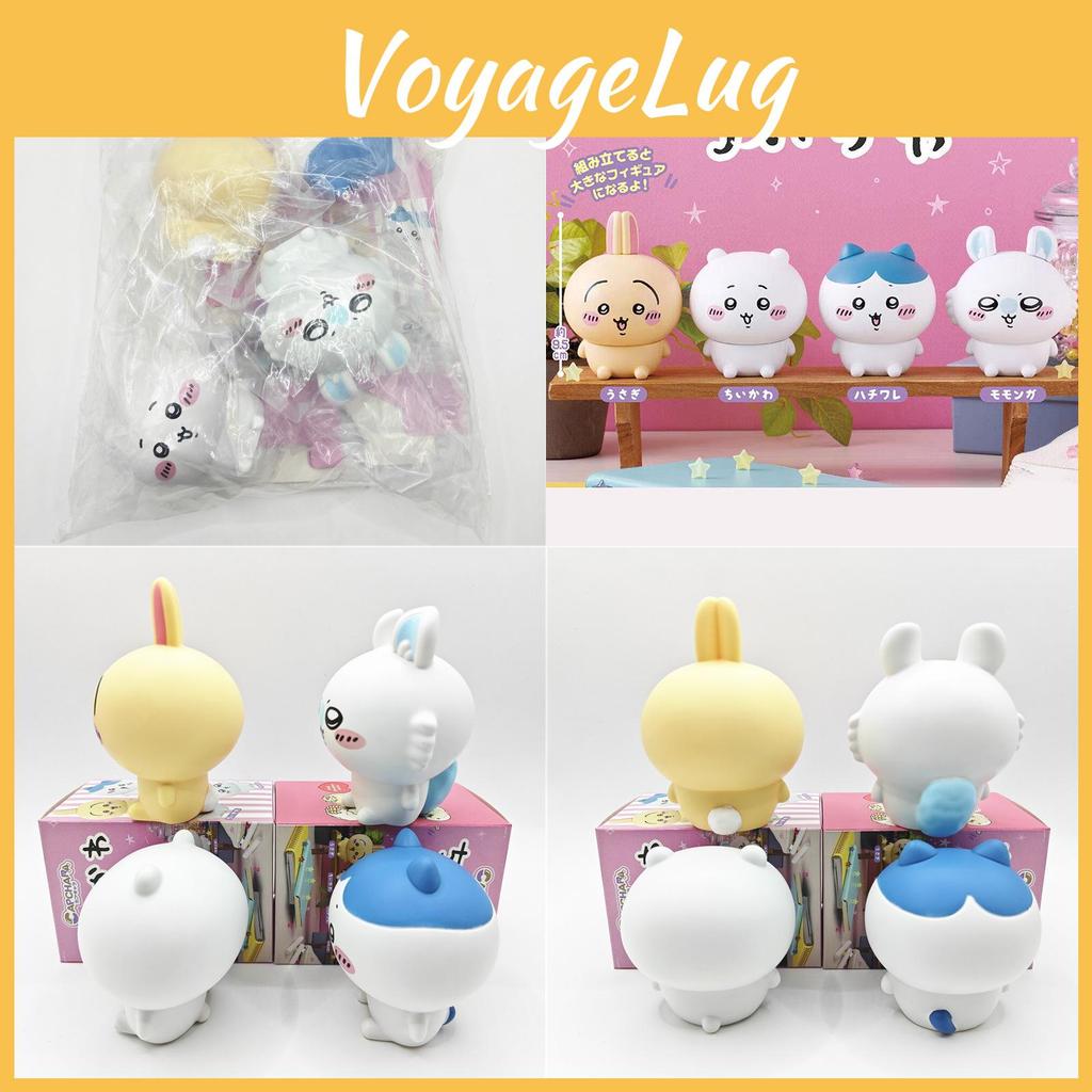 Chiikawa Hachiware Usagi Pvc Models Ornament With Anime Style And Sitting Pose For Gift Giving