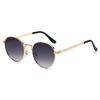 Circular Metal Sunglasses for Women UV Resistant and Sunscreen Sunglasses