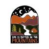 Camping Trip Travel Hiking Series Slogon Alloy Metal Design Badges Brooch Enamel Pins Label Bag Backpack Hat Jewelry Gift
