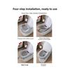 Plush Fabric Toilet Seat Cover U-shaped Toilet Seat Zipper Installation