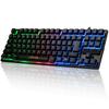 CHONCHOW Gaming Japanese Compatible with Linear Tactile Keyboard with Million Color 19 108 Compatible with 403J Keyboard, Layout, Illuminated, PS4/PS5