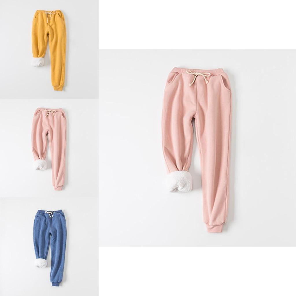 Womens Warm Sweat Pants With Ultra Soft Sherpa Lined Faux Fleece For Cold Weather