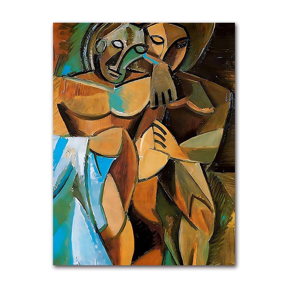Abstract Figure Line Picasso Canvas Painting Posters and Prints Nordic Wall Art Pictures Home Living Room Murals Decor