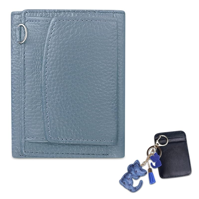 

[FUKUYIN] trifold wallet mini wallet ladies box type coin purse genuine leather small wallet card holder large capacity men s mini wallet soft leather