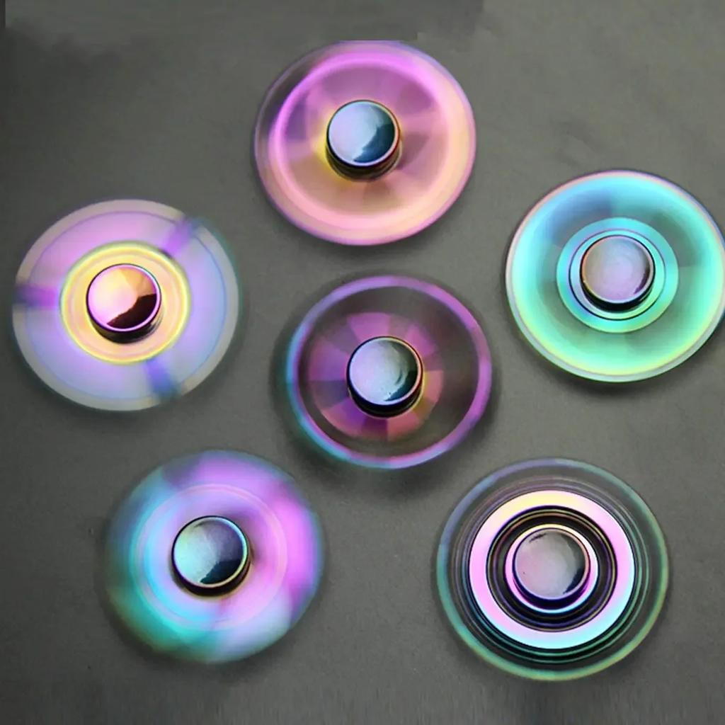New Metal Fidget Spinner Toys Colorful AntiStress Alloy Finger Gyro EDC Relieves Stress Finger Spinner Children Adult Toy Gifts