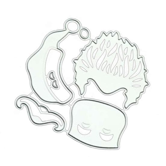 Christmas Santa Claus Shape Cutting Die Holiday Greeting Paper Card Craft Mold