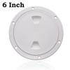 4/6/8 Inch ABS Round Hatch Deck Cover Hatch Cover For Marine Boat RV Yacht Non Slip Screw Out Deck Inspection Plate Black White