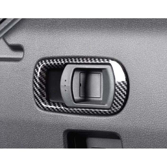 For Mazda CX-50 2023-2024 Carbon Fiber Rear Seat Control Button Frame Trim 2PCS