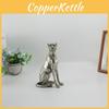 Resin Cheetah Decor Figurine With Antique Finish For Living Room Or Desk
