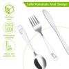 Kids Silverware Tableware Set Food Training Spoon Dessert Spoon for Children Feeding Spoon Fork Gadgets Children's Cutlery