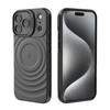 Magnetic Ripple Stand Phone Case For iPhone 17 Pro Max 16 15 14 13 Pro Max Luxury Lens Bracket Shockproof Soft Silicone Cover