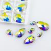 Dongzhou Waterdrop Sew On Rhinestones Flatback Crystal Loose Crystal Stone Beads Garment Shoes Diy Sewing Accessories
