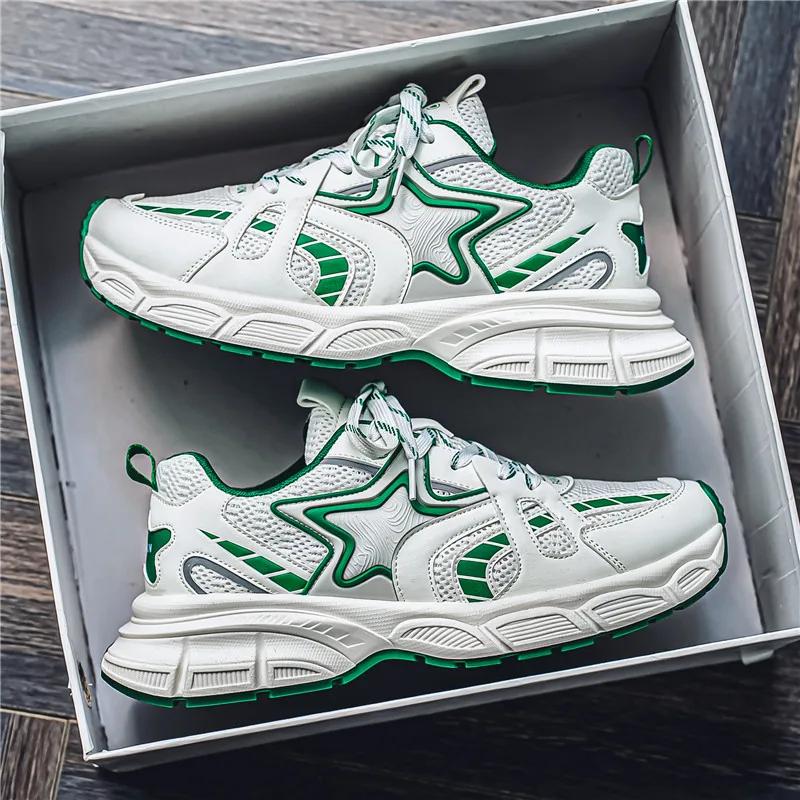 Modeschuhe Herren Sneakers Männliche Freizeitschuhe Herrenschuhe Tenis Luxusschuhe Trainer Race Atmungsaktive Schuhe Mode Slipper Laufschuhe für Herren