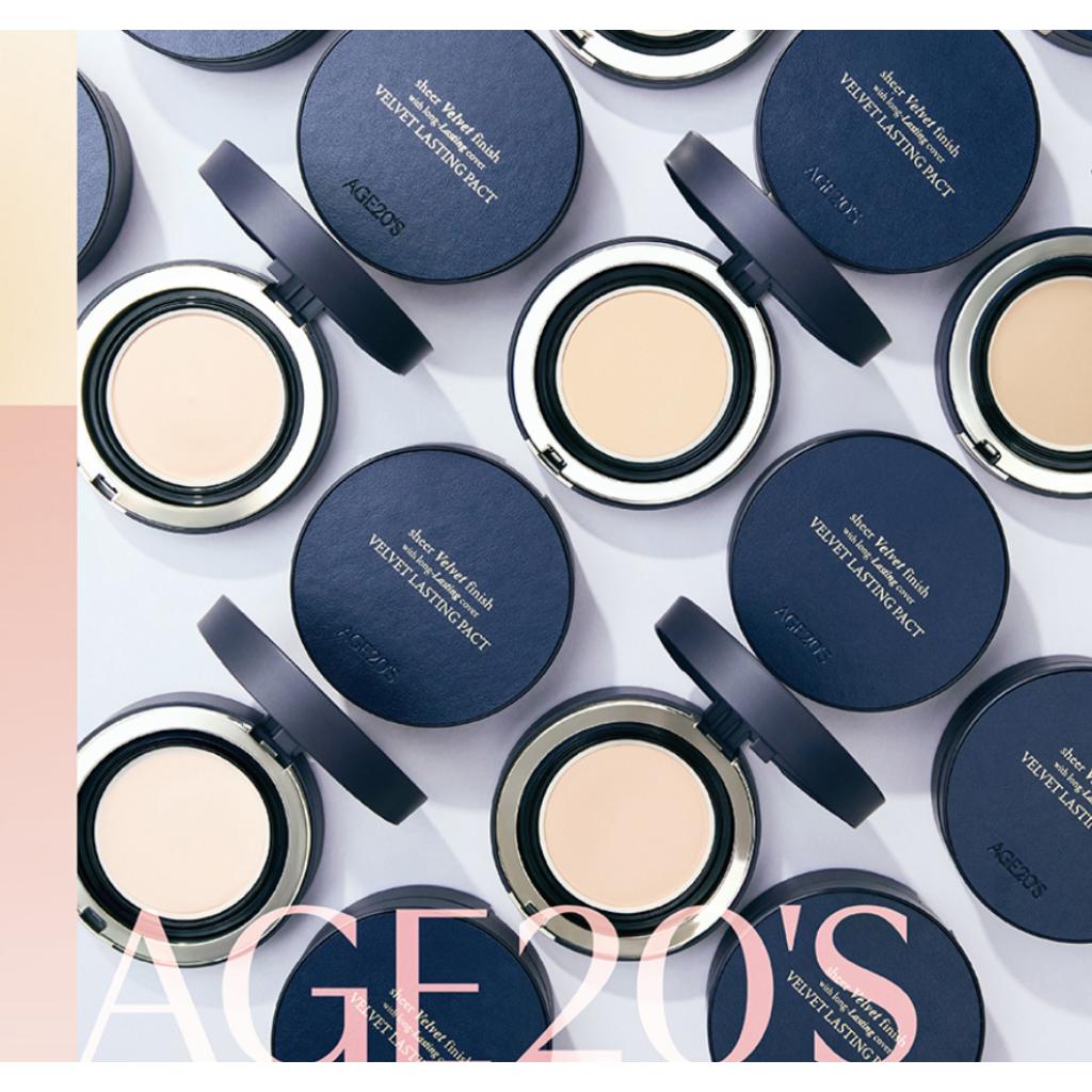 [AGE20'S] Velvet Lasting Pact Hauptprodukt + Nachfüllung (14g)