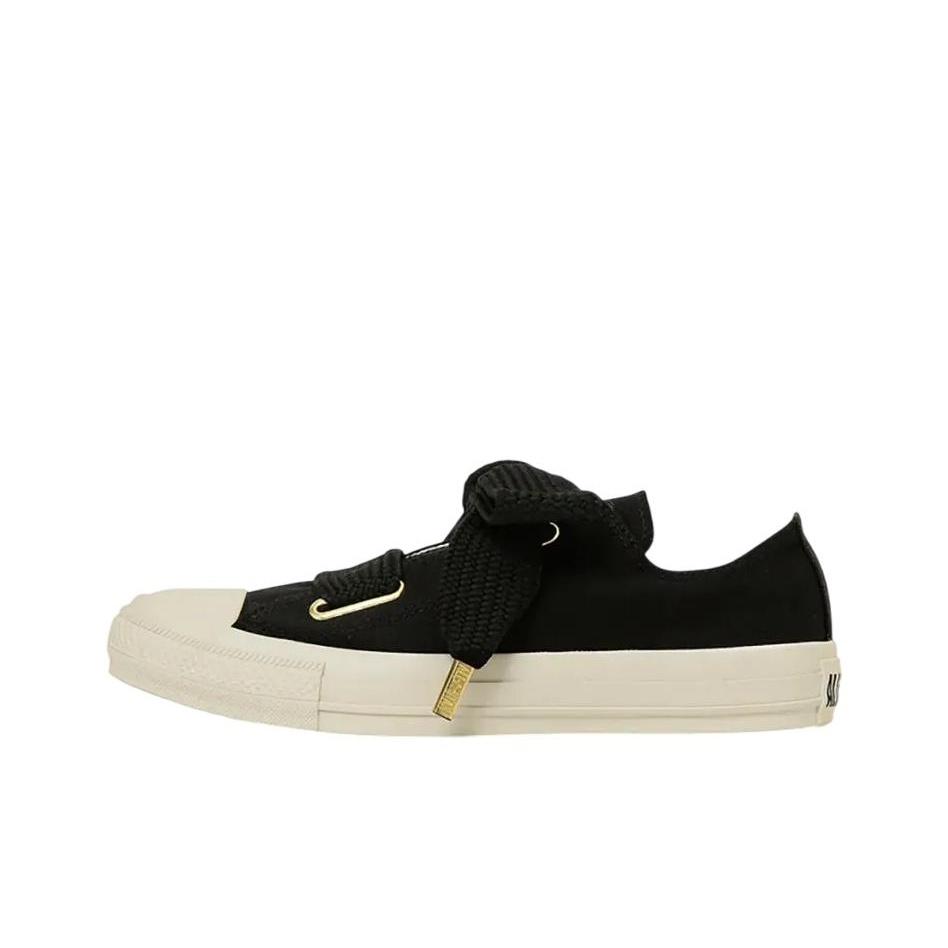 Converse All Star Ribbonlace Slip OX Classic Versatile Canvas Shoes Women sneaker Black 31316011