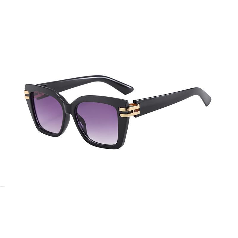 Sunglasses Women's Square Round Face Thin Anti-ultraviolet UV400 Sunglasses Men's