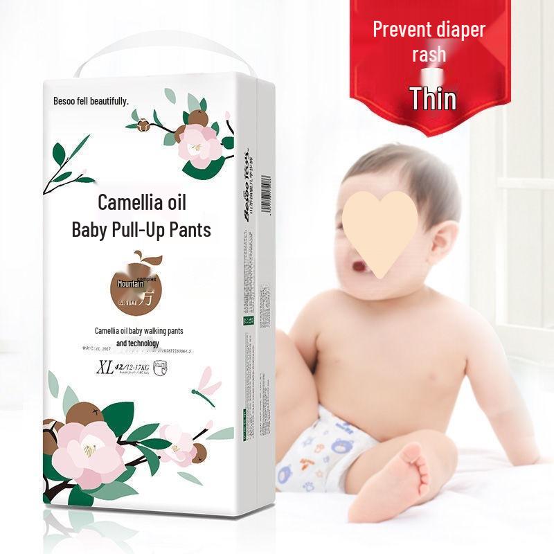 Aceite de Camelia de Alta Calidad Bei Xiu para Bebé con Antirojeces - Pañales Pull-Up
