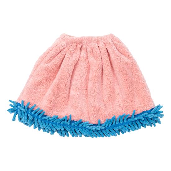 Coral Velvet Broom Cover Quick Drying High Water Absorption Elastic Closure Snap-Fit