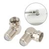 5pcs TV Antenna Male To F Type Female Right Angle Cable Connector Adapter Set