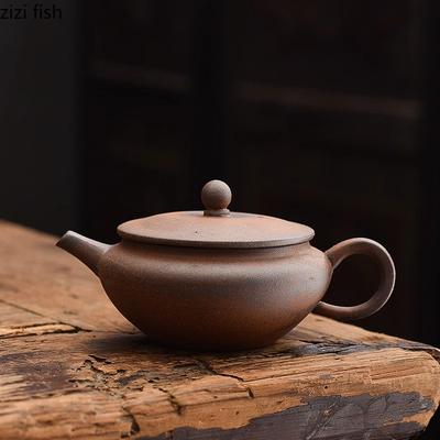 Βίντατζ Ακατέργαστο Κεραμικό Άβαφο Τσαγιέρα Μικρής Χωρητικότητας Σετ Τσαγιού Επιτραπέζιο Σετ Τσαγιού Kung Fu Σκεύος Παρασκευής Τσαγιού Οικιακά Σετ Τσαγιού