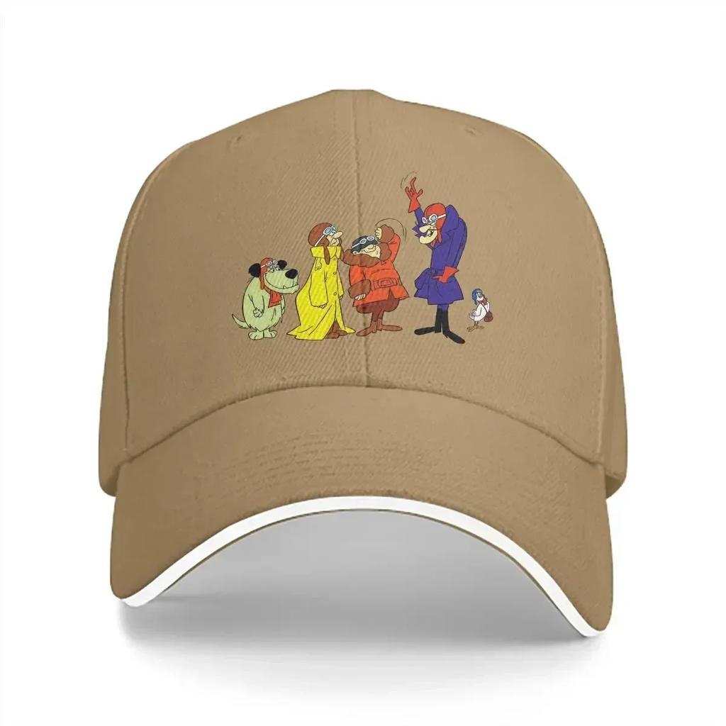 Pure Color Dad Hats Fine Casual Hat Sun Visor Caps Wacky Races 60s Cartoon Peaked Cap