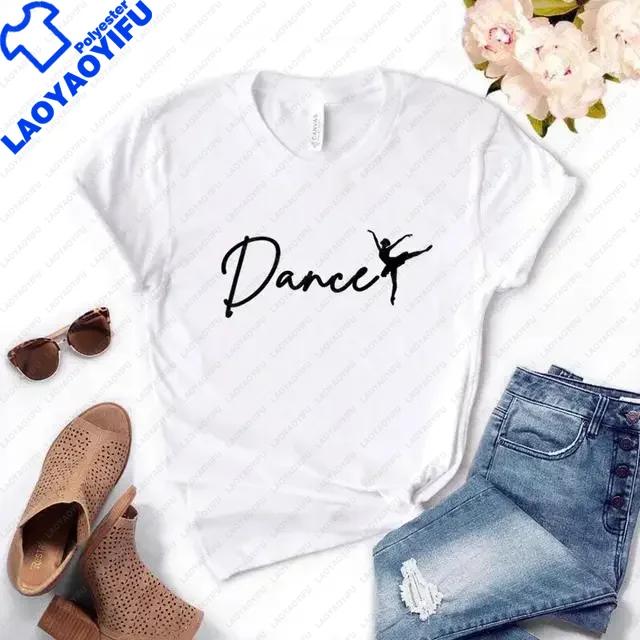 Ballet Dancer Harajuku T Shirt Funny Tshirt Unisex Clothing Casual Tops Tees Female Tshirt Harajuku Cute Casual Lady