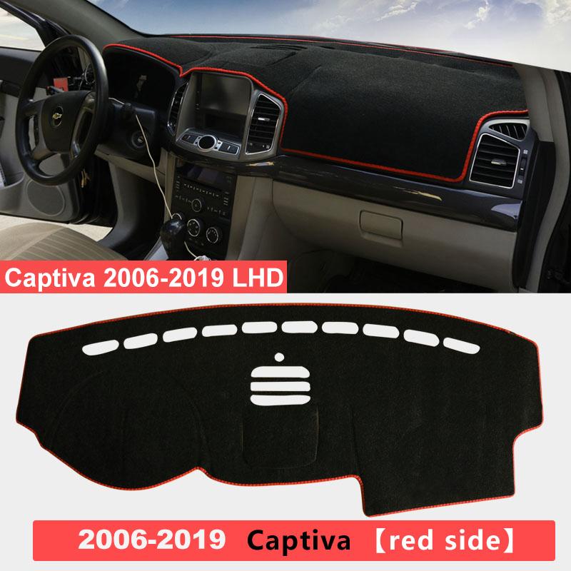 For Chevrolet Captiva C100 C140 2006- Car Dashboard Cover Mat Sun Shade Pad Trument Panel Carpets Protector Accessories