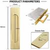 Recessed Finger Flush Pulls with Edge Pull, Sliding Barn Door Handle Hardware, for Cabinet, Pocket, Closet, Barn Door Handle Pulls (Gold,