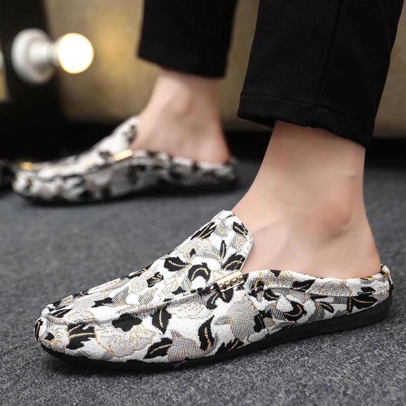 

Мужские лоферы, повседневная обувь, дышащие летние кроссовки, нескользящие легкие туфли для ходьбы, мужские удобные слипоны, обувь для ленивых 39 чёрный