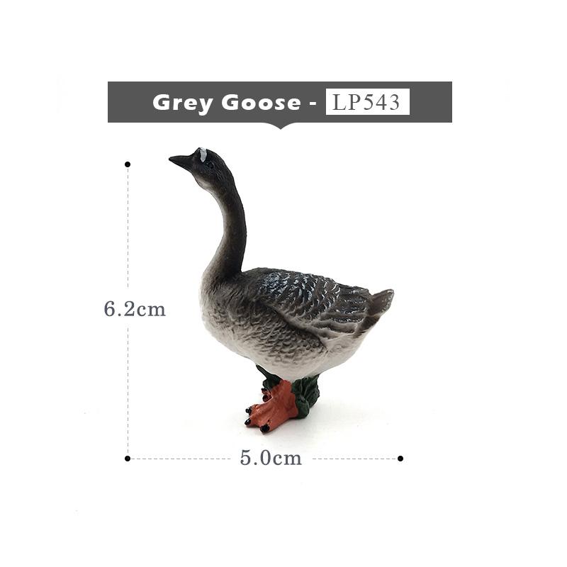 Farm Animal Model Artificial Chicken Duck Goose Figurines Bonsai Home Decor Miniature Fairy Garden Decoration Accessories Modern