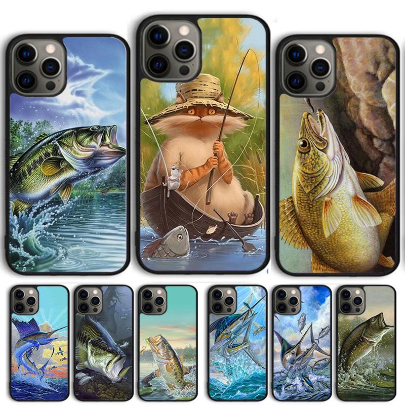 Trout Panel fish Fishing Phone Case For iPhone 13 12 Mini 14 15 16 Cover For Apple 11 Pro Max 6S 8 7 Plus SE2020 Coque