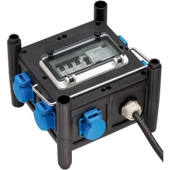 Distributeur De Courant Compact - Brennenstuhl - 1153690600 - 7 Sorties CA - 2 m - Extérieur