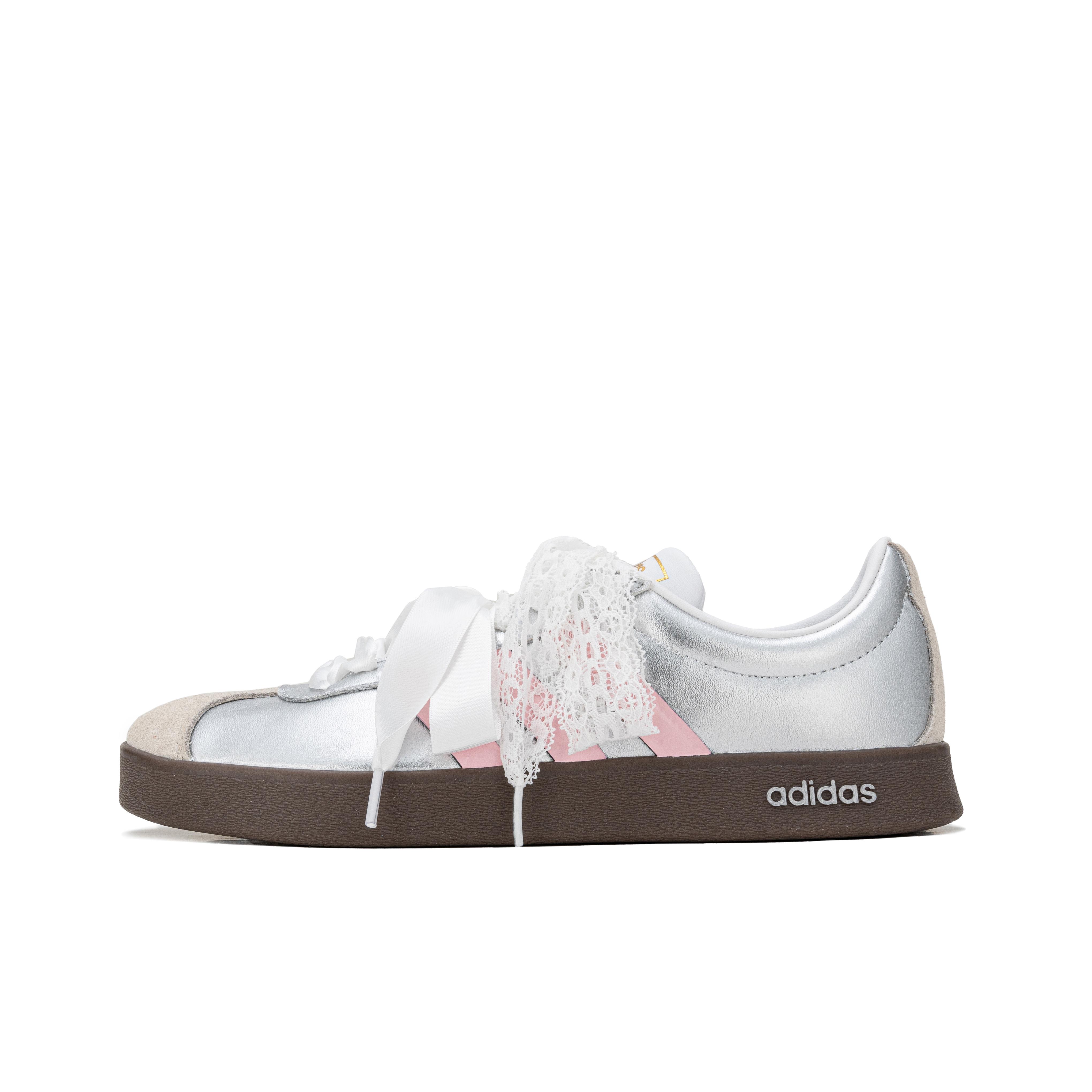 

Adidas VL COURT 2.0 Low top Skateboard Shoes Unisex Fairyland Silver ID6015(team156-) 39⅓