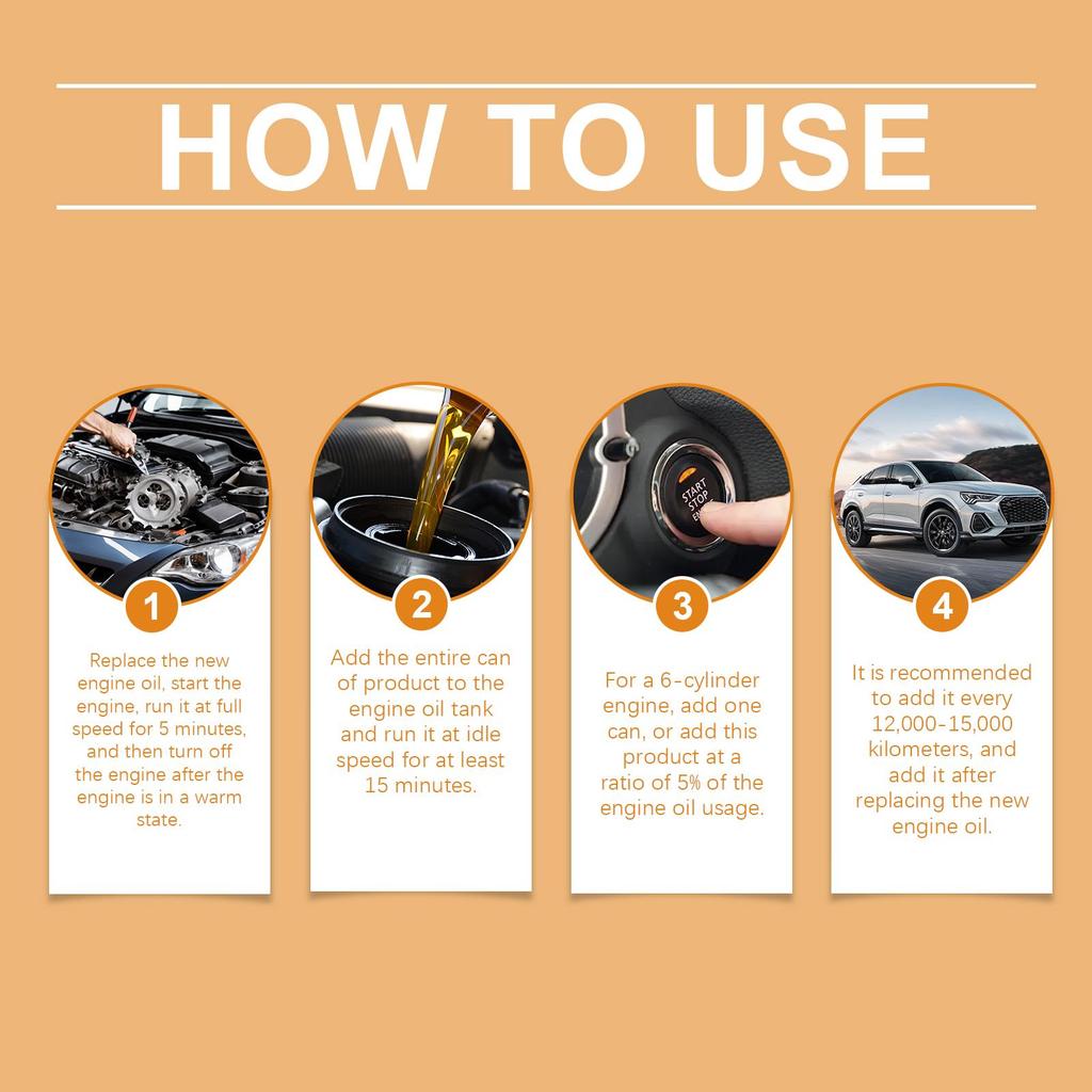 RAYHONG Engine Anti-Wear Protector, 30ml, Cleans and Rust-proofs, Restores Power Performance, Reduces Noise, Engine Maintenance for Cars