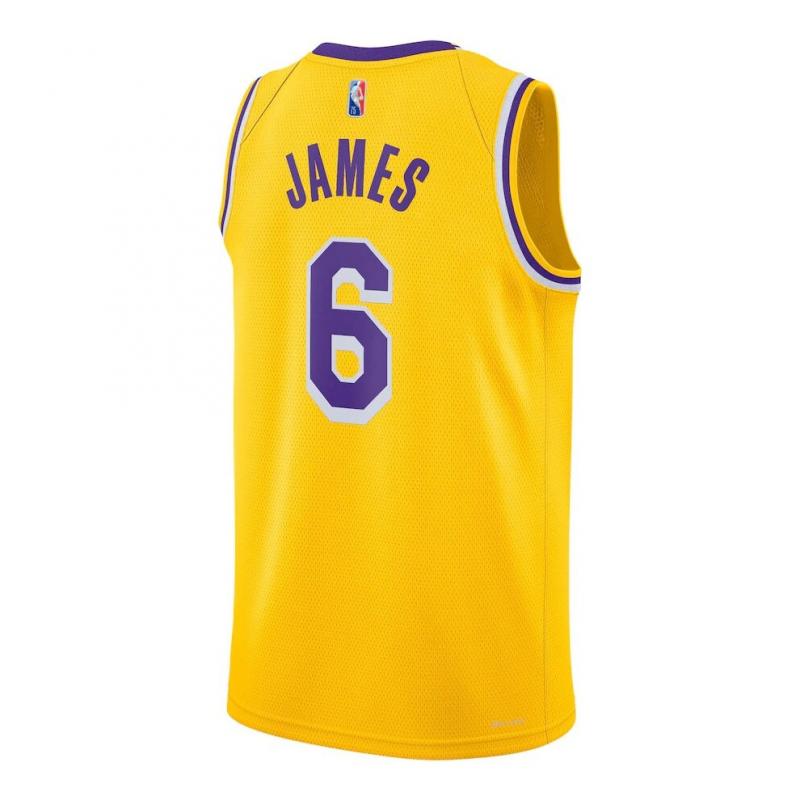 Lakers James #6 Basketbalový dres Sportovní trička