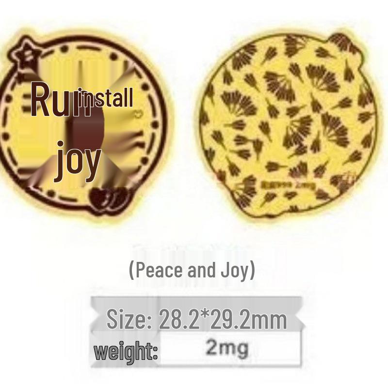 999 Pure Gold Princess Phone & Fridge Stickers: Prosperity, Peace, and Joy