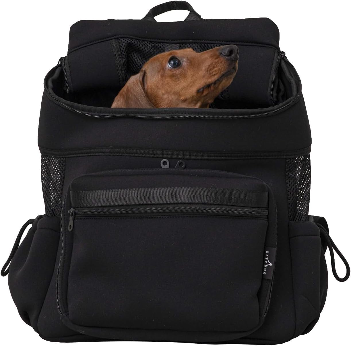 

Citydog Neoprene Backpack Lightweight and Washable for Small Stylish and Size Carrier, Dogs, Lightweight, S-Black чёрный