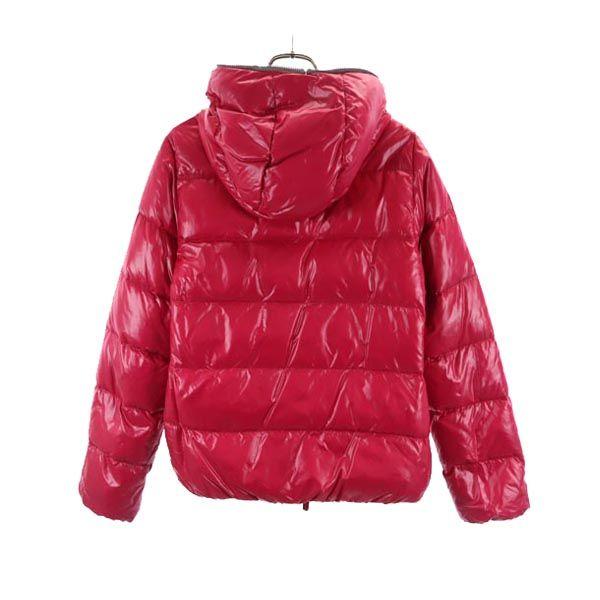 DUVETICA Nylon Long Sleeve Down Jacket 42 Pink Hood Women Used
